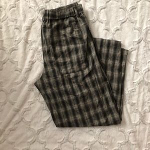 Urban outfitters trendy flair pants grid pattern